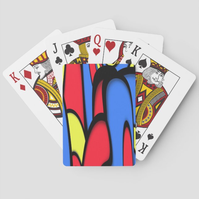 Baraja De Cartas Colores festivos brillantes (Reverso)