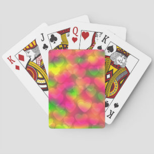 Baraja De Cartas Colores locos Corazones Bokeh TARJETAS DE BICICLET