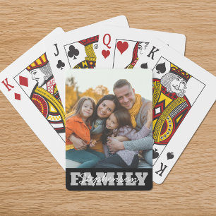 Baraja De Cartas Colores personalizados de foto de apellido