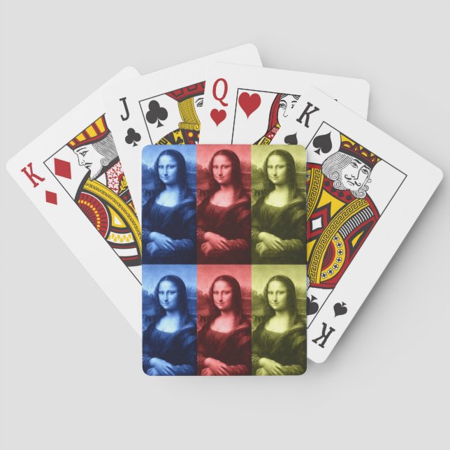 Baraja De Cartas Colores primarios de Mona Lisa (Reverso)