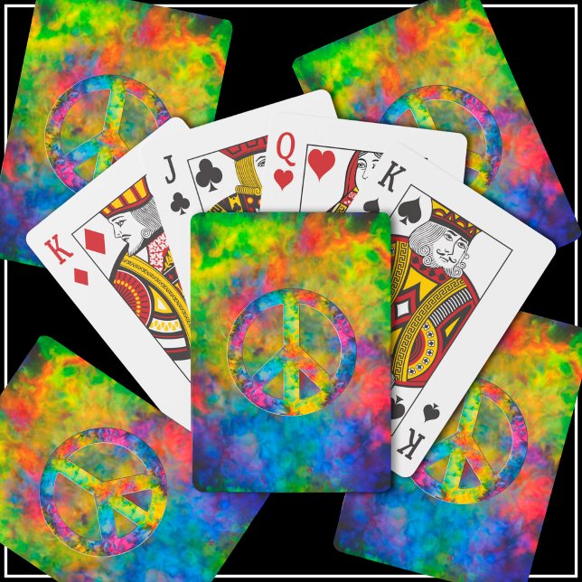 Baraja De Cartas Colores psicodélicos del arcoiris (Experiment with the 13 different image filters for various color effects.)