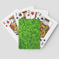 Baraja De Cartas Colores verdes exuberantes con gotitas de agua