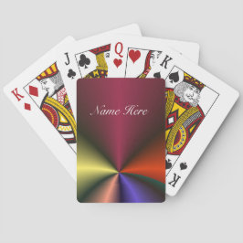 Baraja De Cartas Colores vívidos - Patrón de rayos - Personalizar