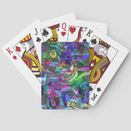 Baraja De Cartas Colores vívidos y ricos: como vidrio de colores