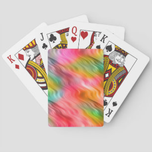 Baraja De Cartas Colorful Crane Flower Wavy Texture