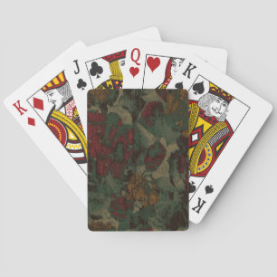 Baraja De Cartas Colorful flower camouflage pattern