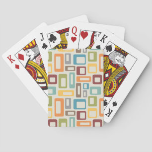 Baraja De Cartas Colorful Mid Century style shapes