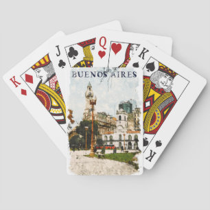Baraja De Cartas Colorida línea aérea argentina de Buenos Aires