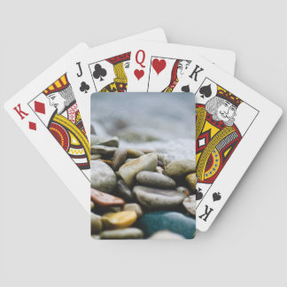 Baraja De Cartas Coloridas piedras de playa de los Grandes Lagos