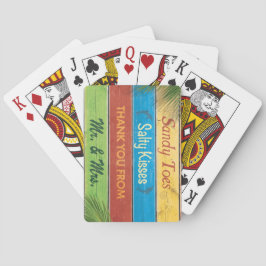 Baraja De Cartas Coloridas sandías Toes Salty Kiss Deck de las tarj