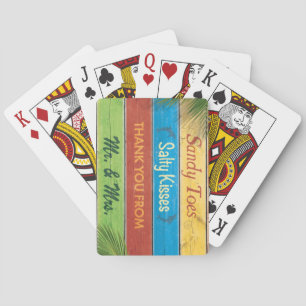 Baraja De Cartas Coloridas sandías Toes Salty Kiss Deck de las tarj