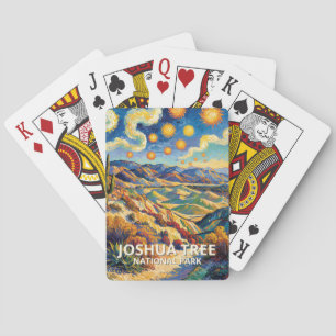 Baraja De Cartas Coloridas Teclas de Joshua Tree Vista Paisaje de V