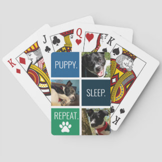 Baraja De Cartas Colorido Foto de Mascota Geométrico Moderno para A