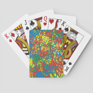 Baraja De Cartas Colorido lío caliente estallido multicolor arco ir