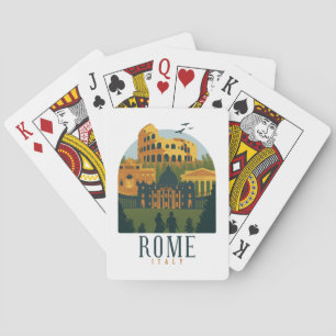 Baraja De Cartas Colosseo de Roma Viajes de época
