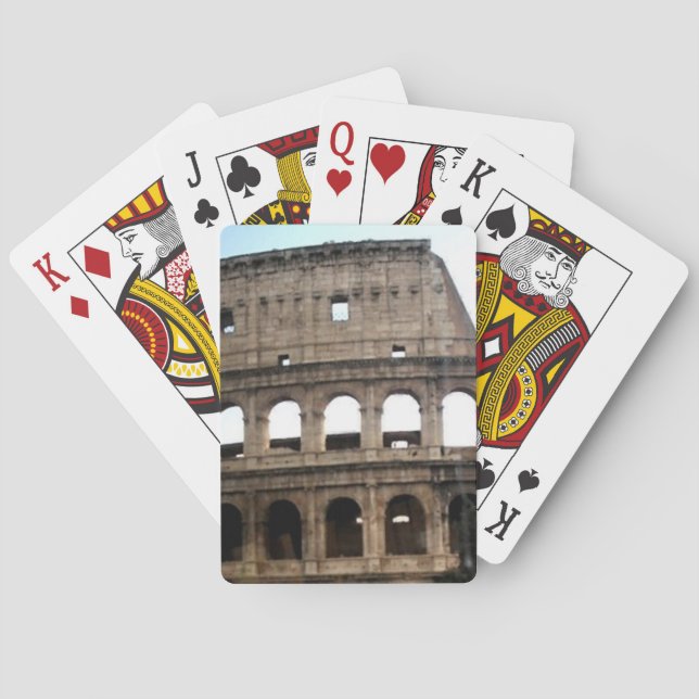 Baraja De Cartas Colosseo Italiano de Viaje Foto (Reverso)