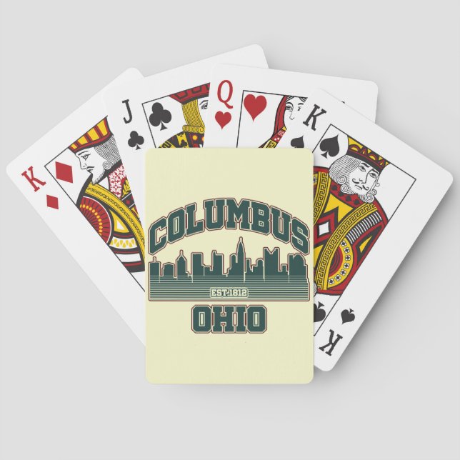 Baraja De Cartas Columbus.Ohio (Reverso)
