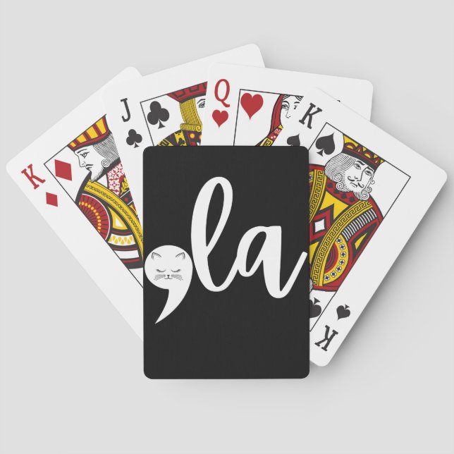 Baraja De Cartas Coma del gato retro La Kamala Harris 2024 (Reverso)
