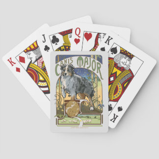 Baraja De Cartas Comandante de Canis australiano del pastor