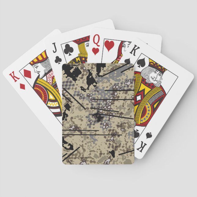 Baraja De Cartas Combate Camo del halo (Reverso)