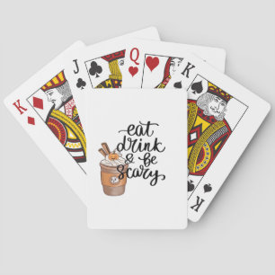 Baraja De Cartas Come Bebe Y Sé Divertido De Moda Aterrador