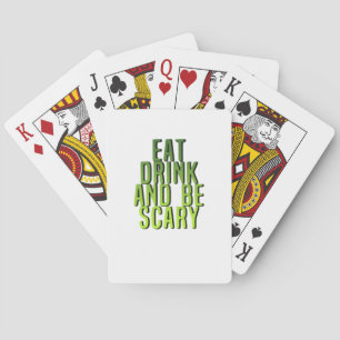 Baraja De Cartas Come Bebe Y Sé Espeluznante Cita Divertida