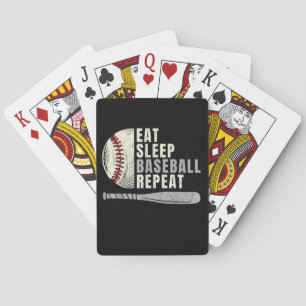 Baraja De Cartas Come Dormir Béisbol Repetir Divertido Jugador de B