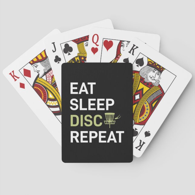 Baraja De Cartas Comer disco de suspensión de golf Repetir (Reverso)