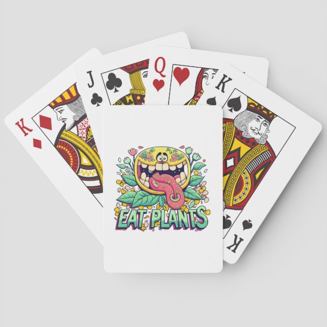 Baraja De Cartas Comer plantas (Reverso)