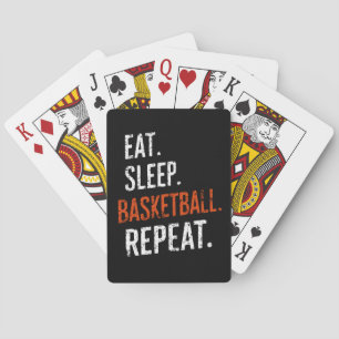Baraja De Cartas Comer Sleep Basketball Repetir Retro Vintage
