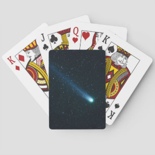 Baraja De Cartas Cometa en el cielo nocturno