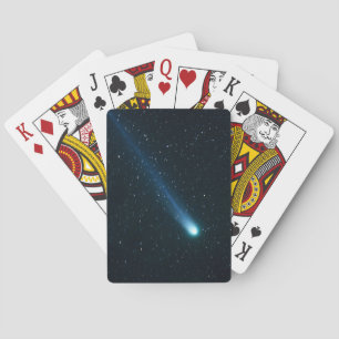 Baraja De Cartas Cometa en el cielo nocturno