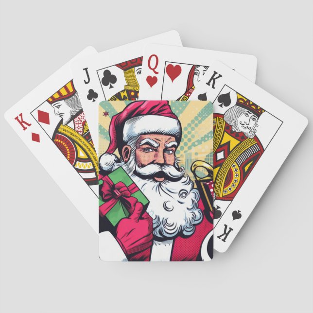 Baraja De Cartas Comic book Santa/Navidades (Reverso)
