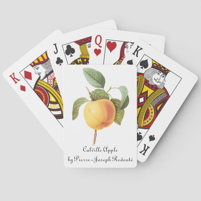 Baraja De Cartas Comida de fruta de época, Calville Apple de Redout