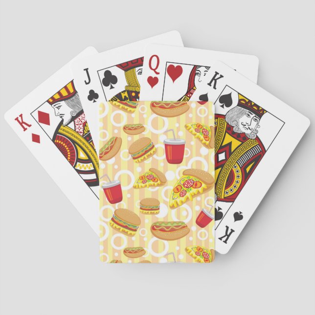 Baraja De Cartas Comida rápida (Reverso)