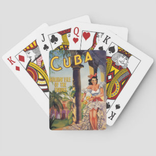 Baraja De Cartas Comisión de Turismo Vintage Cubana Viajes Trópicos