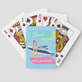Baraja De Cartas como lancha rápida