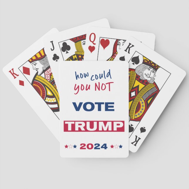 Baraja De Cartas ¿Cómo PUEDE NO Votar a TRUMP 2024? (Reverso)