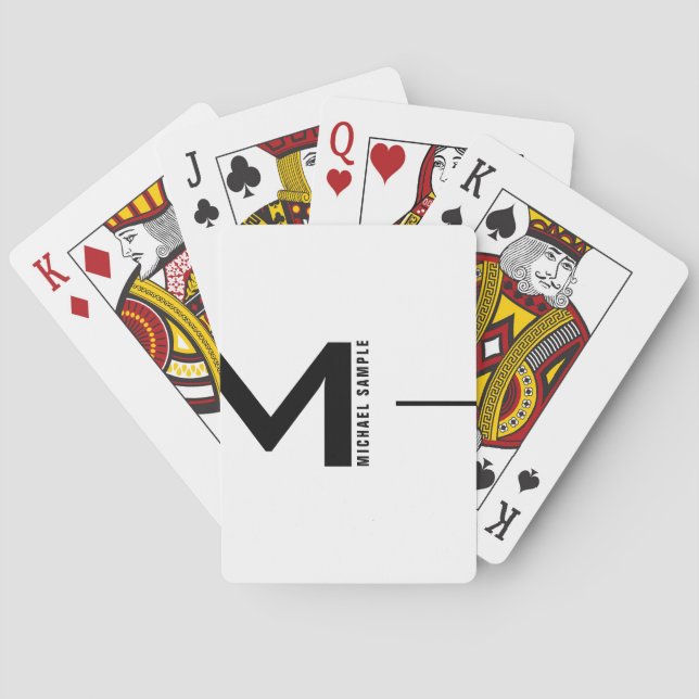 Baraja De Cartas Compensación Negrita Negrita Compañía Mínima Moder (Reverso)