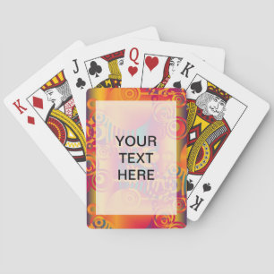 Baraja De Cartas Composición de fondo - Círculo colorido moderno