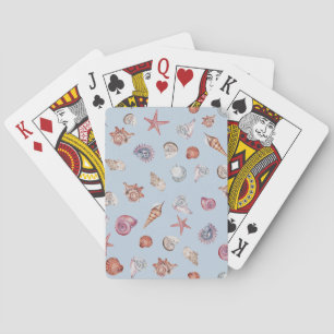 Baraja De Cartas Composición Subacuática de Acuarela Serie Diseño 4