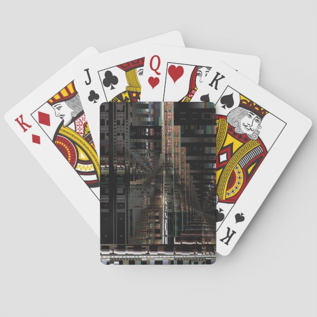 Baraja De Cartas Computadora electrónica de la placa del circuito d (Reverso)