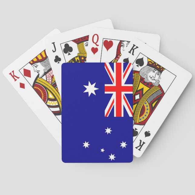 Baraja de Cartas con Bandera de Australia (Reverso)