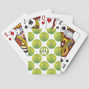 Baraja De Cartas Con el patrón inicial / nombre Lime green piclebal