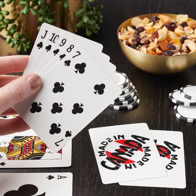 Baraja de Cartas con Etiqueta Hecha en Canadá (Subido por el creador)