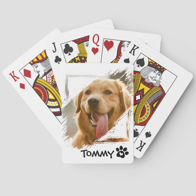 Baraja de Cartas con Foto de Mascota Personalizada (Reverso)