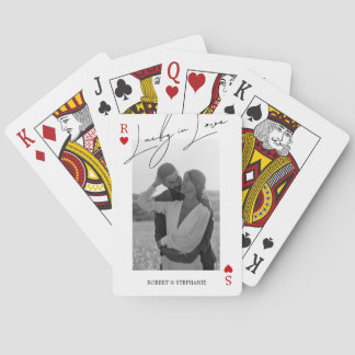 Baraja de Cartas con Foto de Pareja Elegante