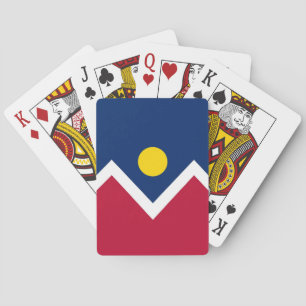 Baraja de Cartas con la Bandera de Denver, EE. UU.