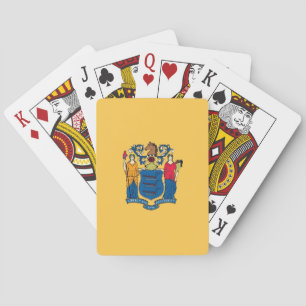 Baraja de Cartas con la Bandera de Nueva Jersey, E