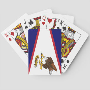 Baraja de Cartas con la Bandera de Samoa Americana